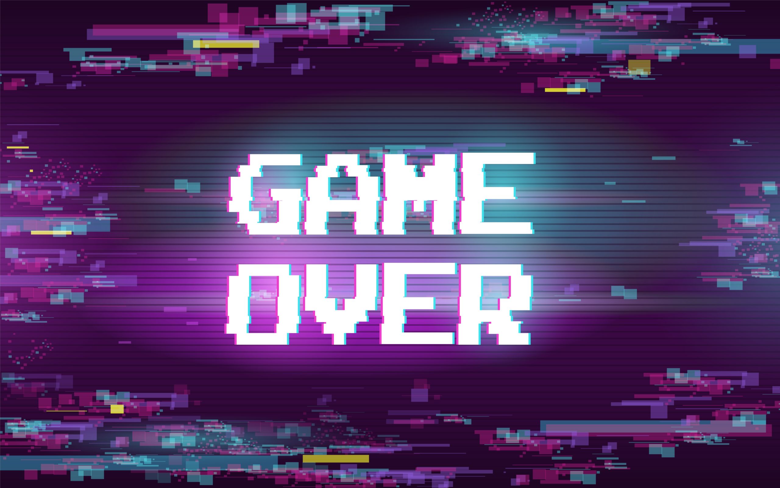 Video over. Game over. Игра Glitch. Глитч в играх. Обои гейм овер.